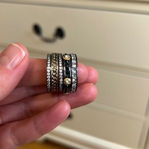 Henri Bendel 5-stack ring.